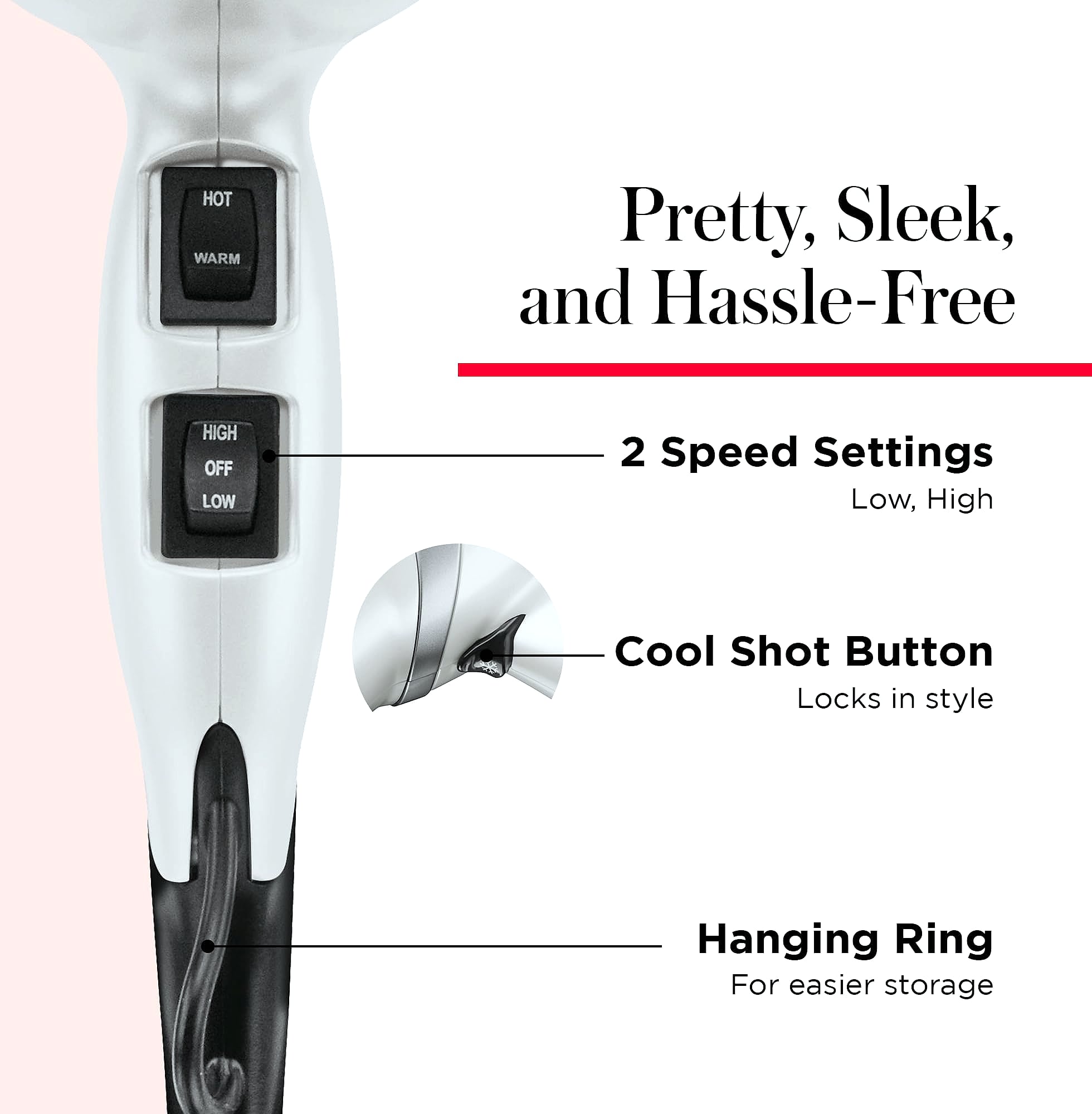 Revlon Infrared Ionic Hair Dryer with Diffuser and Concentrator