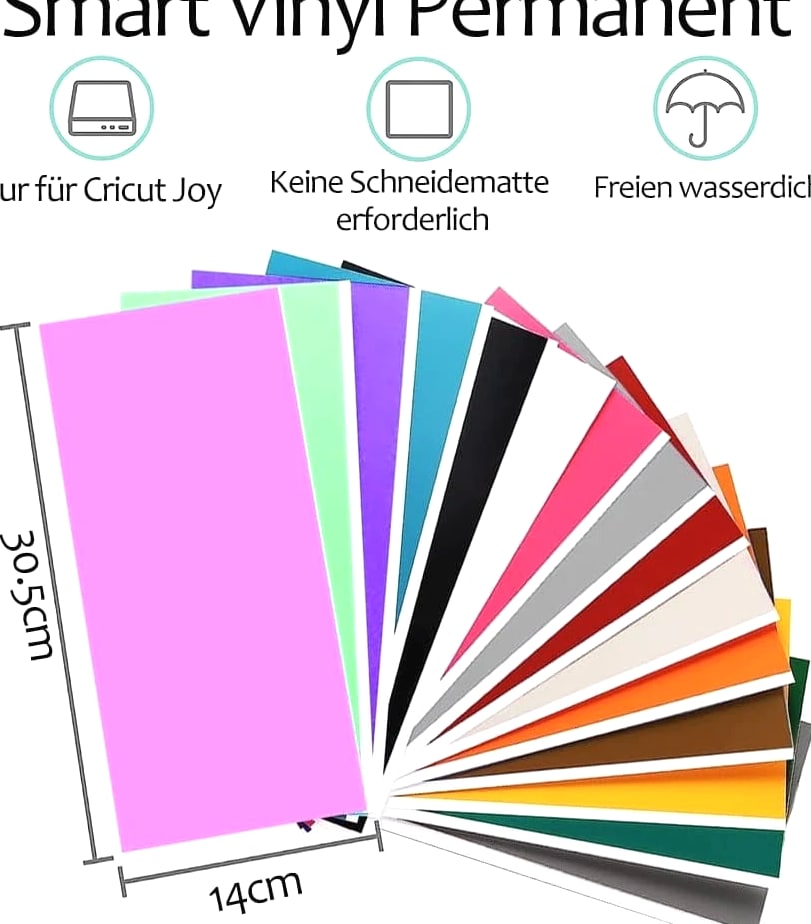 Smart Adhesive Vinyl Permanent Cricut Joy Film - 5.5 X 12 in (36 Packs) Craft