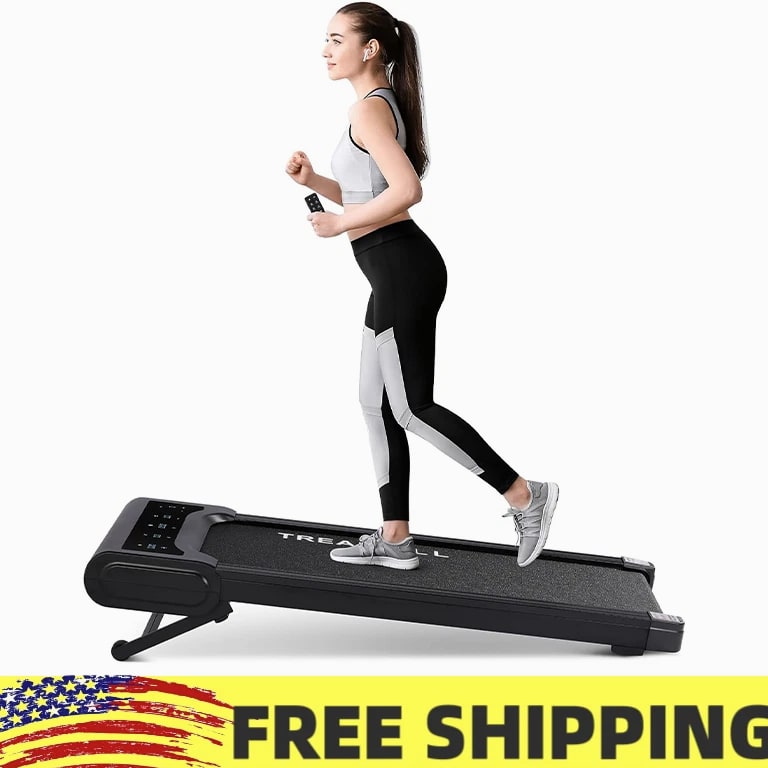 Walking Pad, Under 2.5HP Low-Noise Desk Treadmill, Auto Incline Walking Pad, Home
