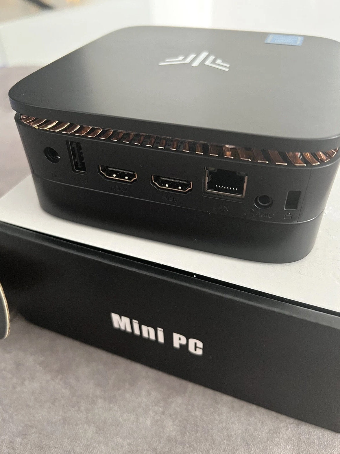 NiPoGi Mini PC 12GB RAM, Pentium J4205, Windows 10 Pro, 256GB mSATA