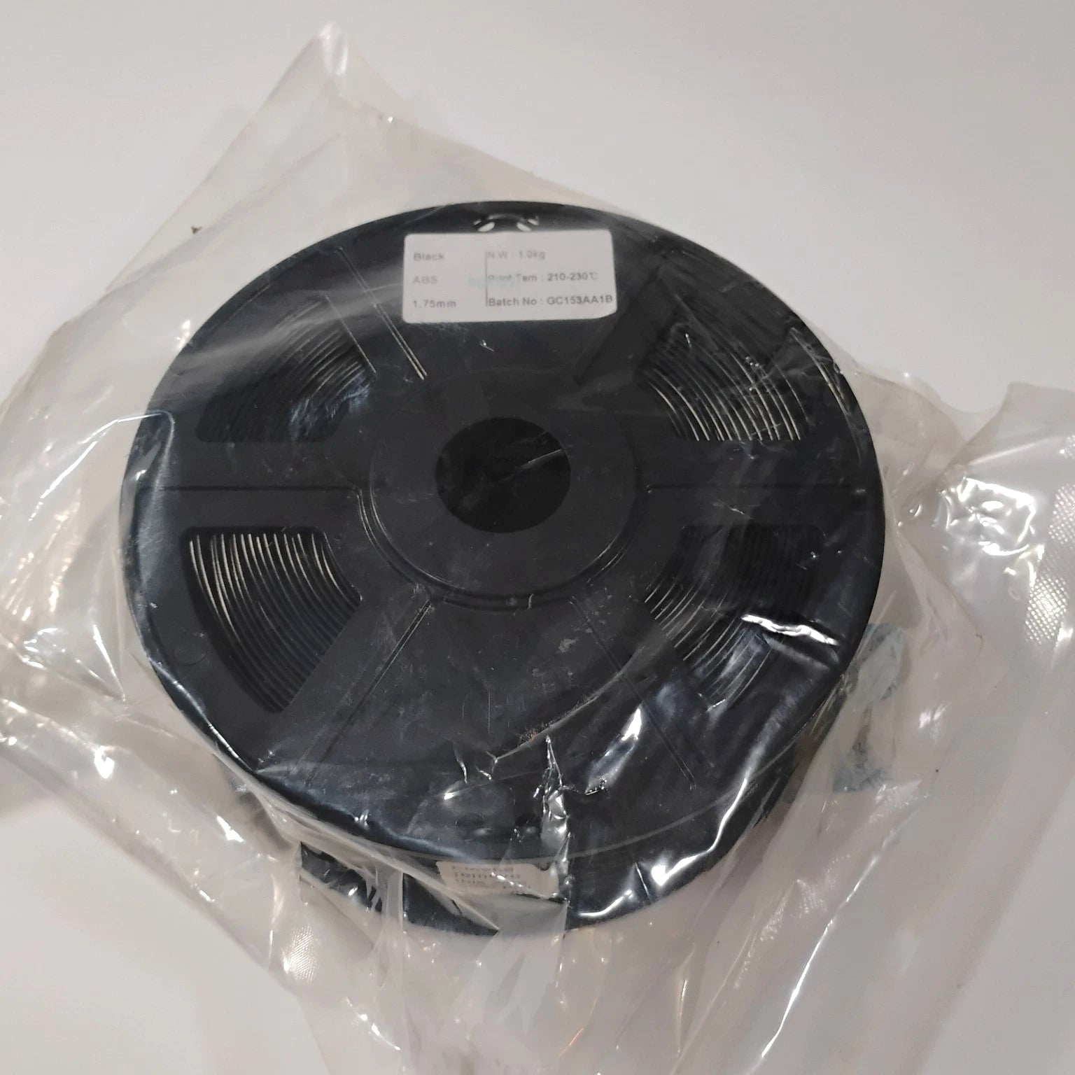 WYZ Works 1 KG Spool Black ABS 1.75mm 3D Printer Filament