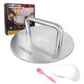 Smash Burger Press - 8.5 Inch Stainless Steel Hamburger Press, 2.5mm Thick Heavy Duty