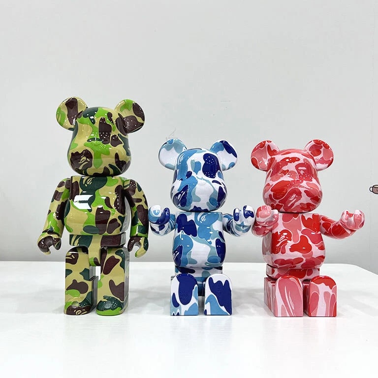 400% Bearbrick A BATHING APE Shark Series Action Figure Art Toy Collectible Gift