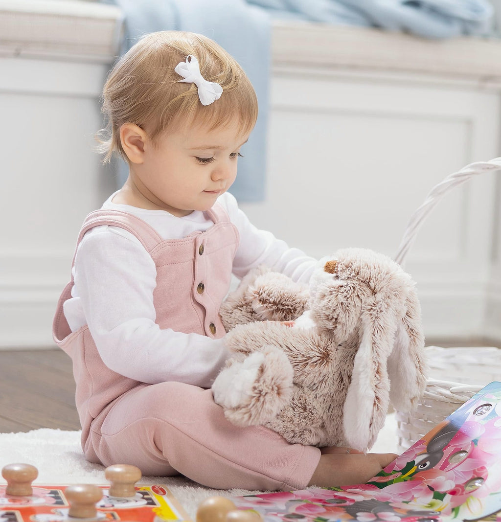 Melissa & Doug Burrow Bunny 9-inch Stuffed Animal Plush Toy