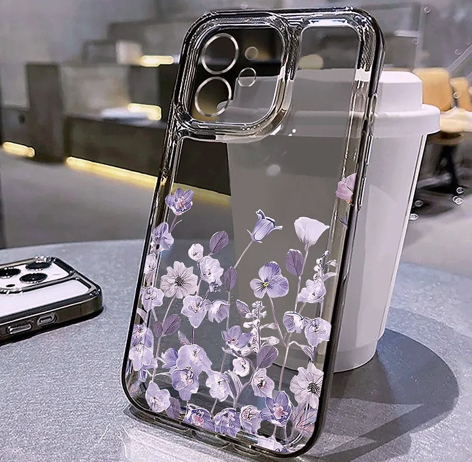 TUNEDEE Flower Phone Case iPhone 11 12 13 14 15 16 Shockproof