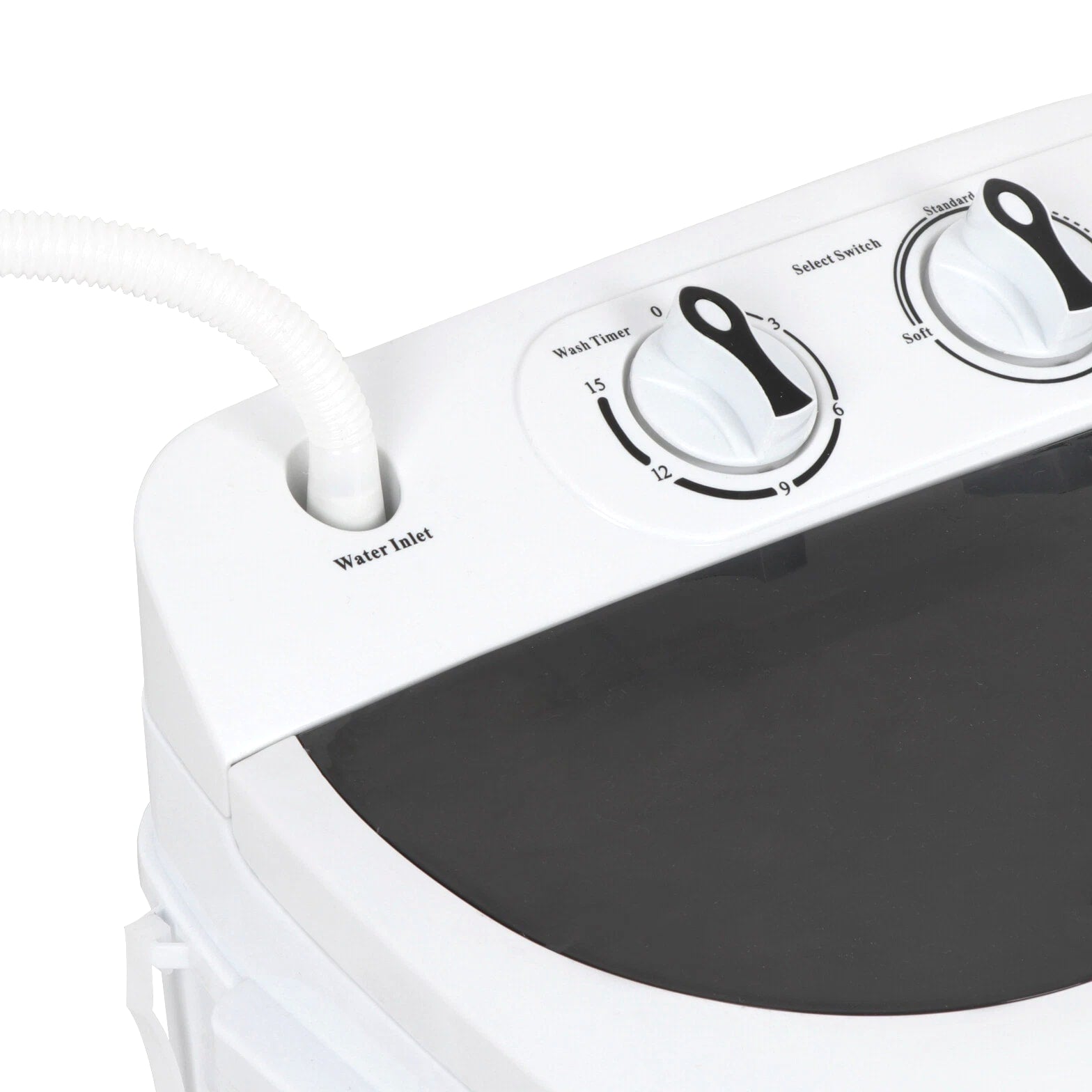 White Compact Portable Washer & Dryer with Mini Washing Machine and Spin Dryer