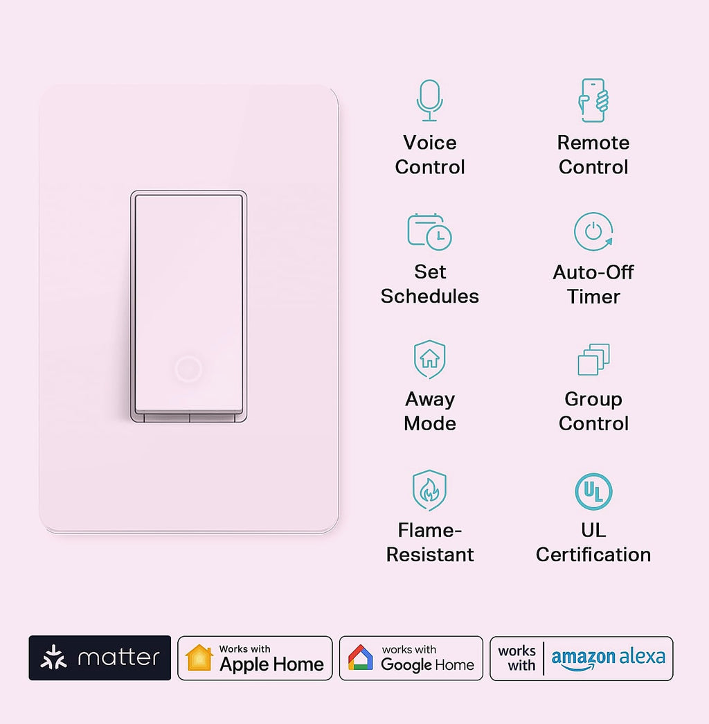 Kasa Smart Matter Light Switch KS205 Voice Control
