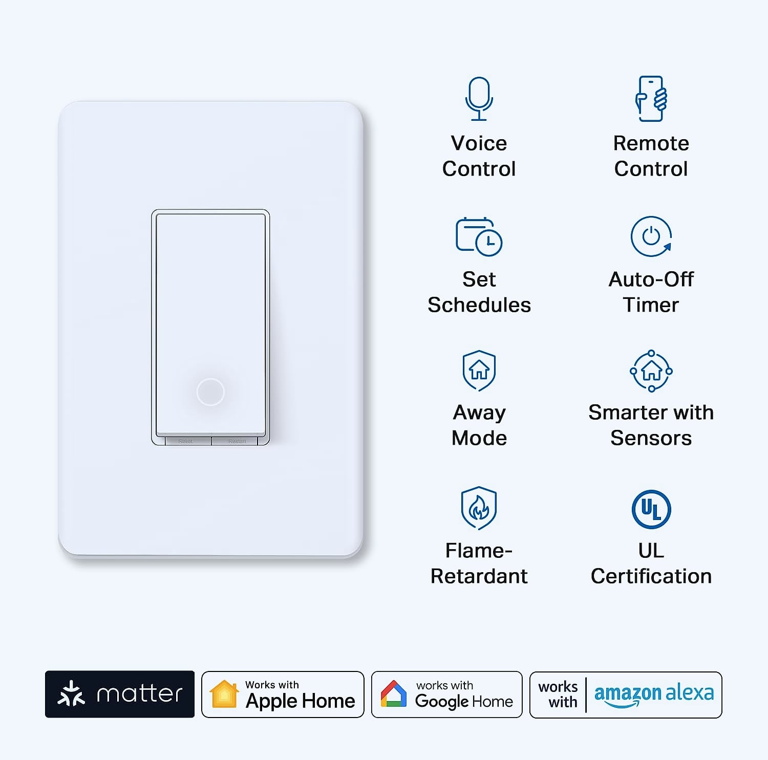 TP-Link Tapo S505 Matter Smart Light Switch 2-Pack