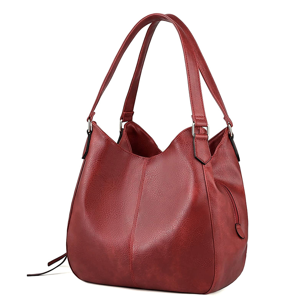 DOURR Women's Vegan Leather Shoulder Bag with Multi Compartments
