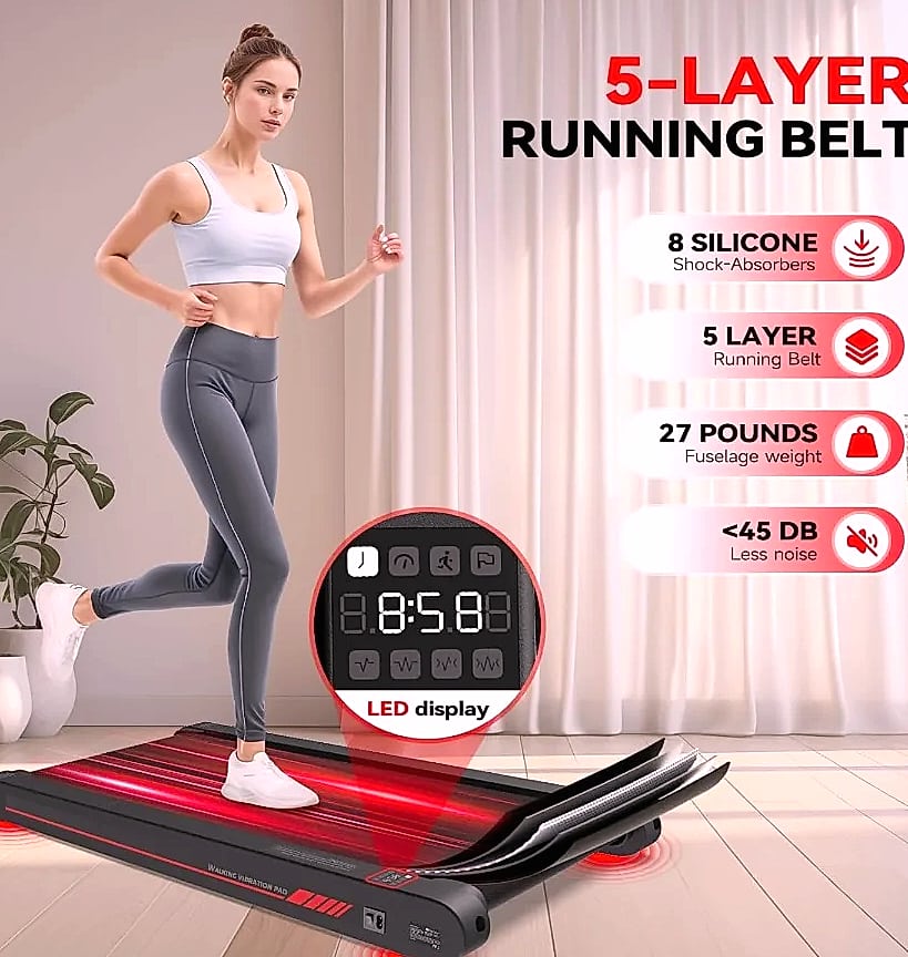 4-in-1 Vibration Walking Pad with App Control