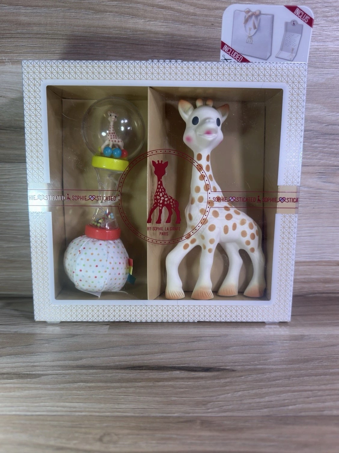 Sophie la Girafe Baby Rattle & Teether Set, Multicolor, 0m+, Animals Theme