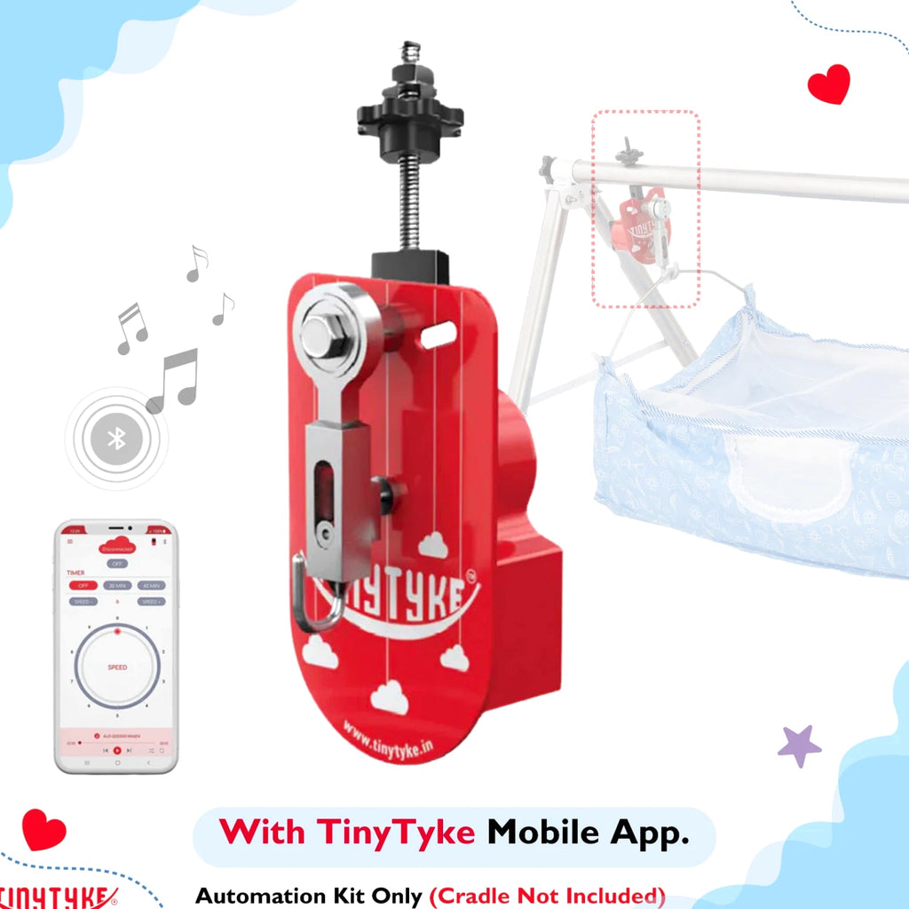 TinyTyke Baby Cradle Automation Kit with Mobile App | Automatic Swing Control