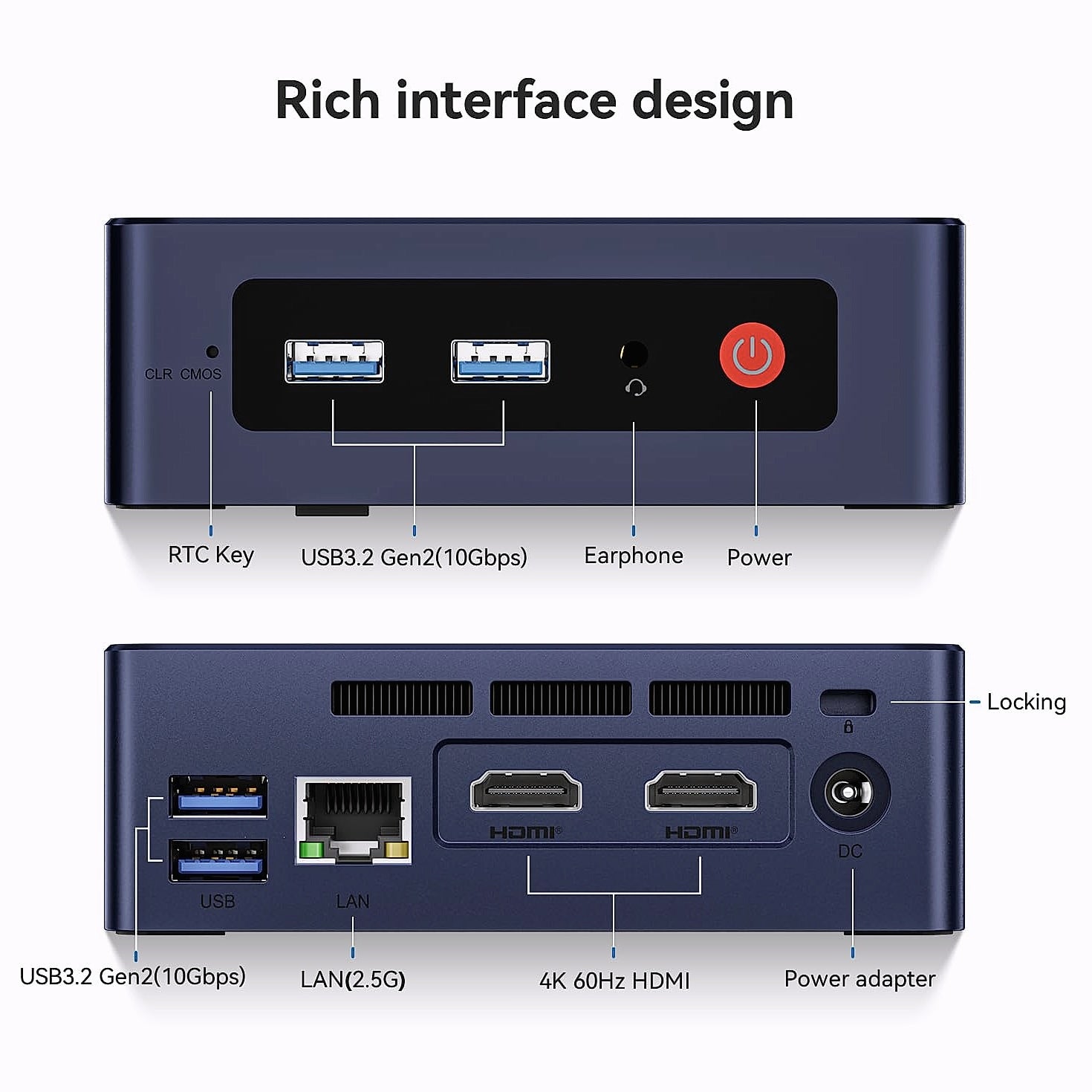 Beelink Mini S12 Intel N95 Mini PC, 12GB RAM 256GB SSD