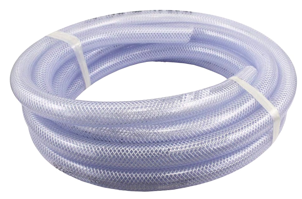 Duda Energy Food Grade PVC Braided Tubing 1-1/4 Inch 25 ft