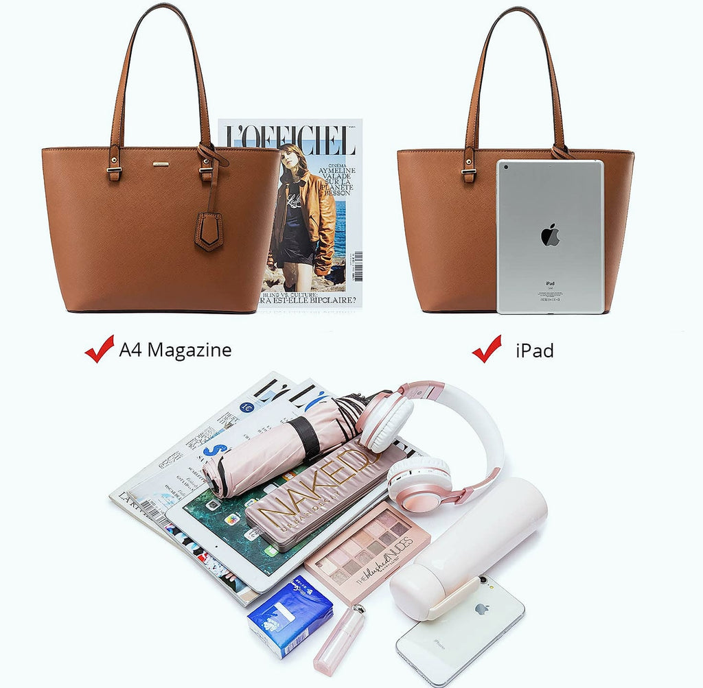 LOVEVOOK 3-Piece Handbag Set with Shoulder Bag, Satchel, and Hobo Purse