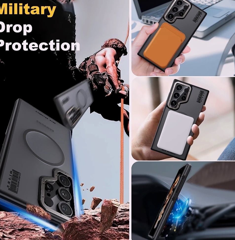 Samsung Galaxy S24 Ultra Magnetic Case, Shockproof TPU