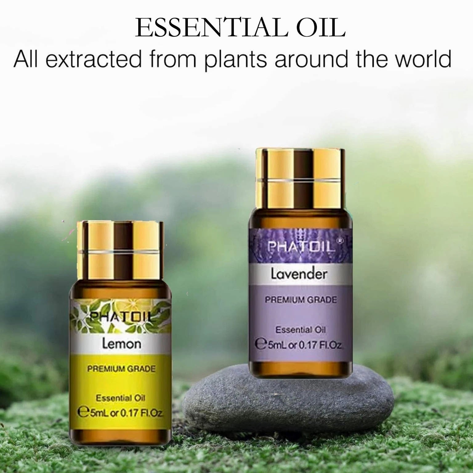 Pure Essential Oils Set 15x 5ml - for Diffusers, Home Care, Candle Making