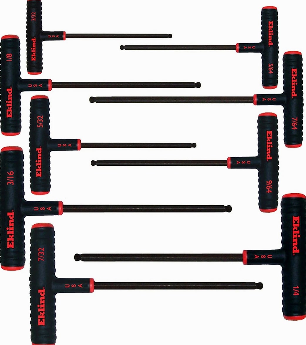 60809 Power-T Handle Ball-Hex Key Allen Wrench, 9 Piece Set