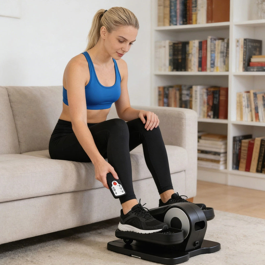 Himly DT01 Under-Desk Elliptical,Seated Exerciser w/ Remote,12-Speed for Seniors