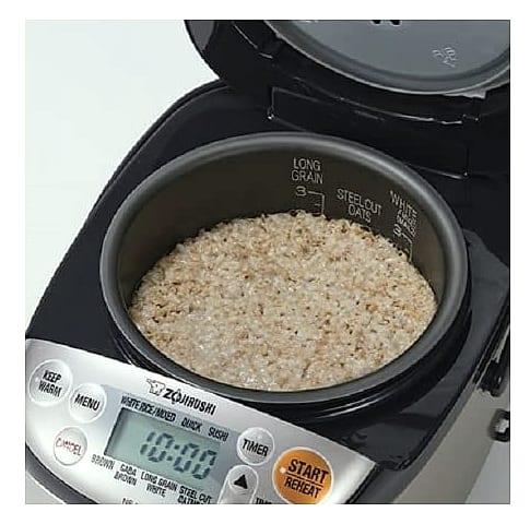 Zojirushi Micom 3-Cup Rice Cooker with Steel-Cut Oatmeal Setting