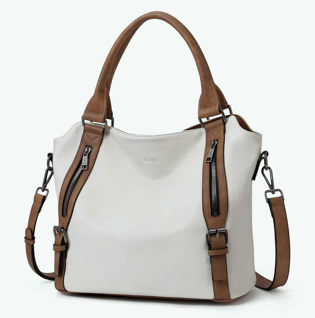 CLUCI Large Hobo Bag with Multiple Pockets Water Repellent