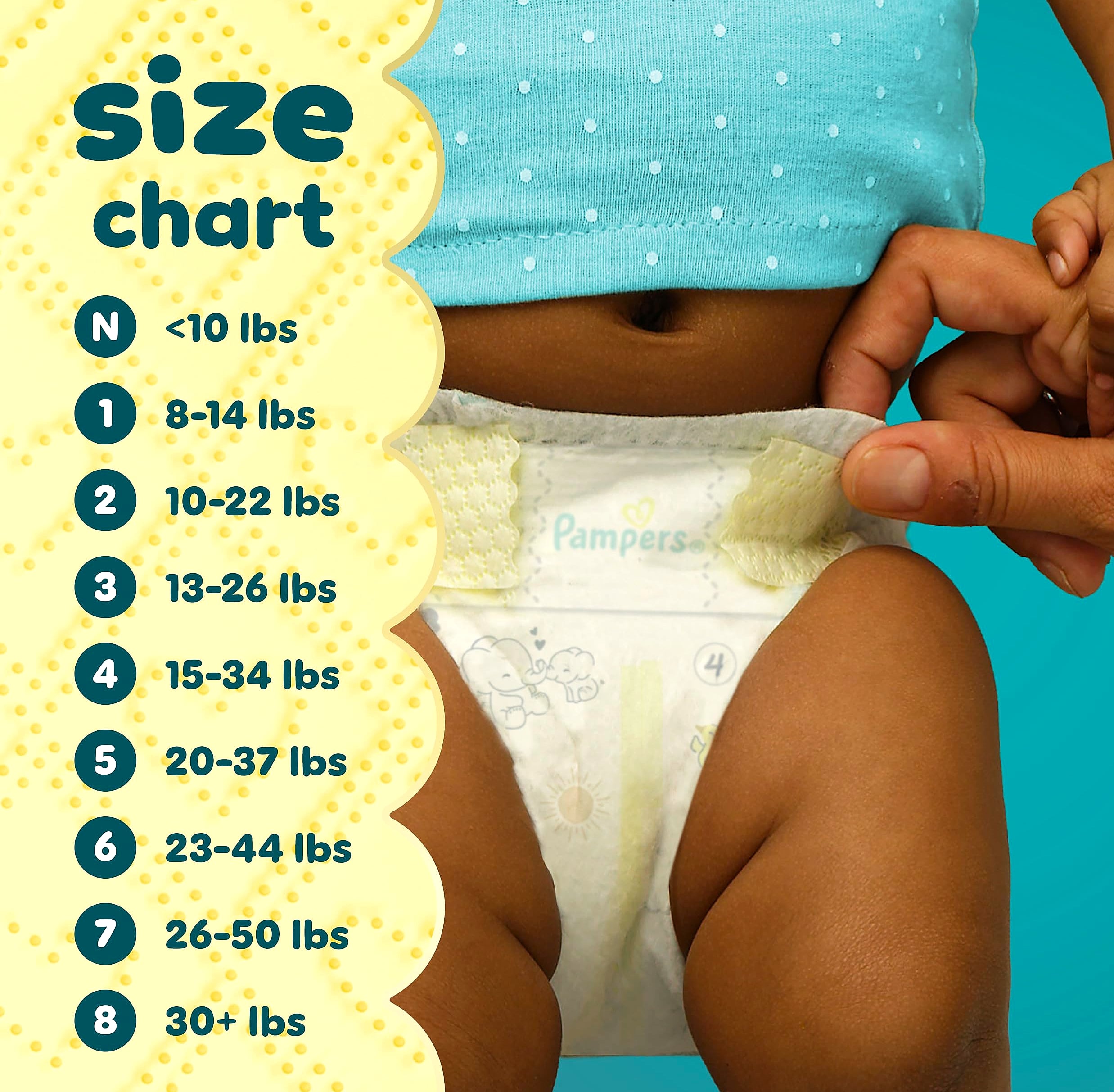 Pampers Swaddlers Size 4 Diapers, 150 Count, Dry Comfort