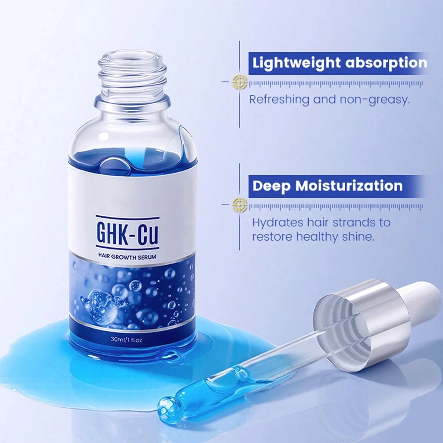 CopperPeptide GHK-Cu and AHK-Cu Peptide Hair Growth Treatment Serum Dual Peptides
