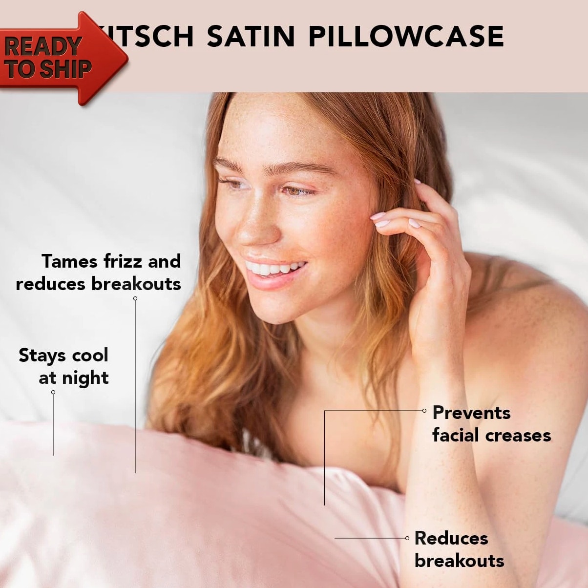 Satin Pillowcase, Softer than Silk Pillow Cases King, Cooling Pillow Covers, Sa