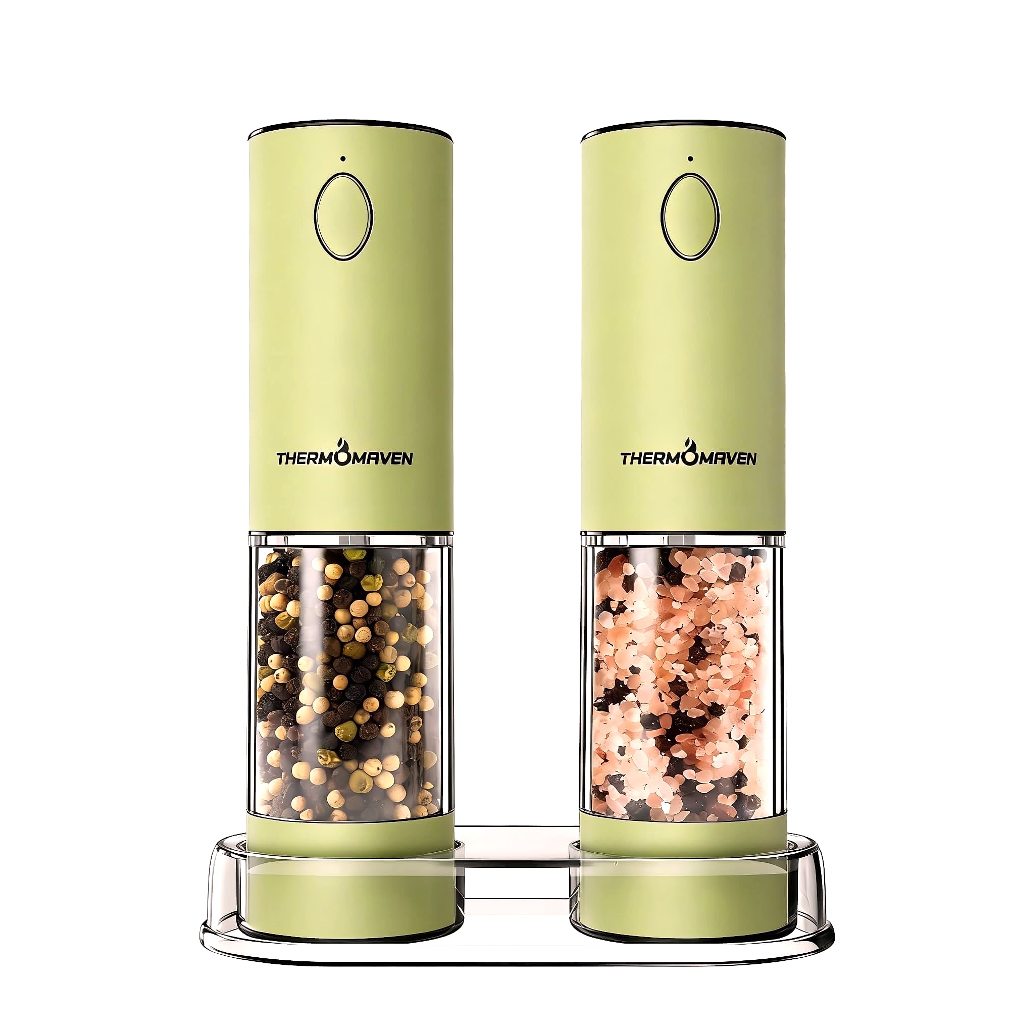 ThermoMaven 110ml Rechargeable Electric Salt Pepper Grinder Set