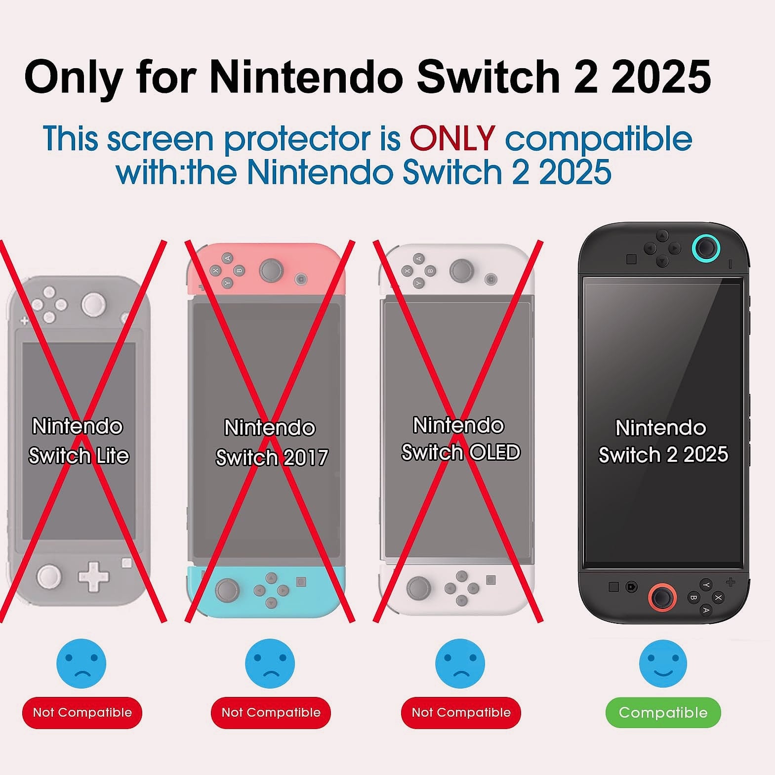 amFilm OneTouch Screen Protector for Nintendo Switch 2