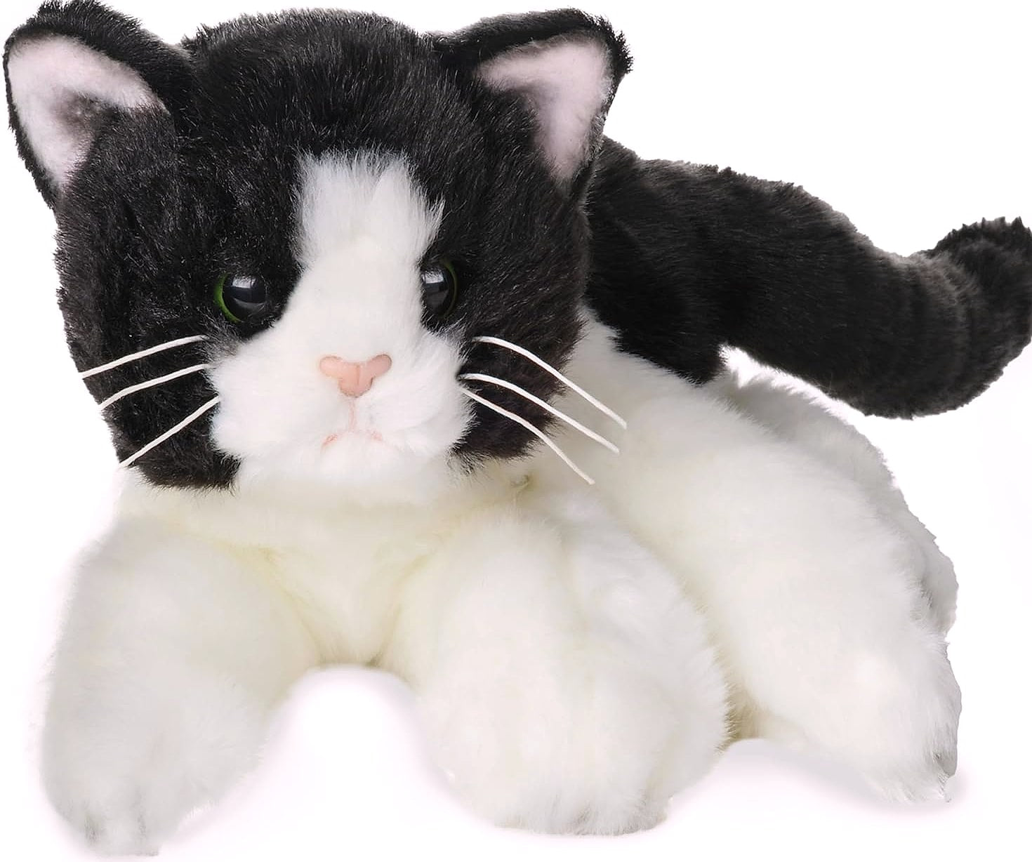Bearington Domino Cat 15" Stuffed Animal Tuxedo Plush Toy