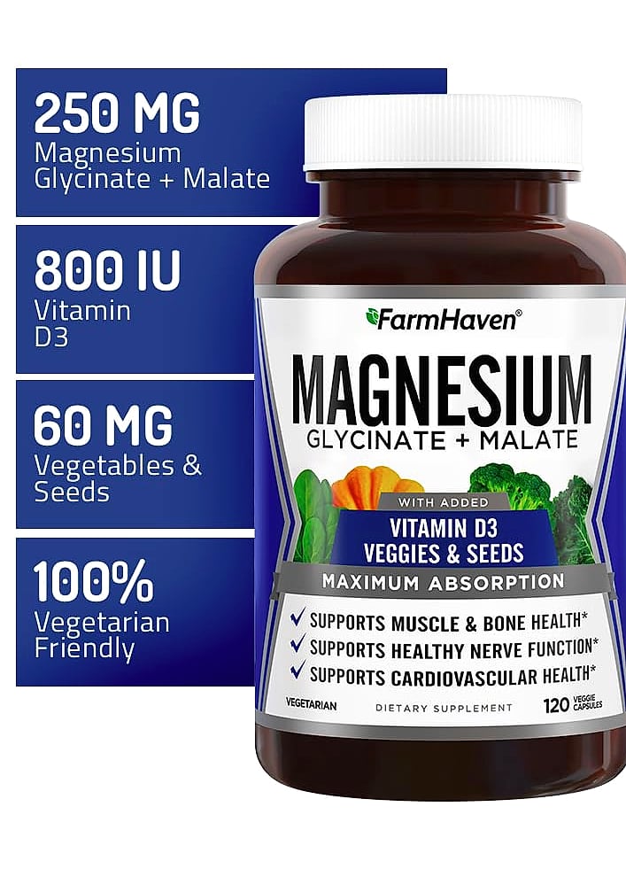 FarmHaven Magnesium Complex with Vitamin D3 Supplement