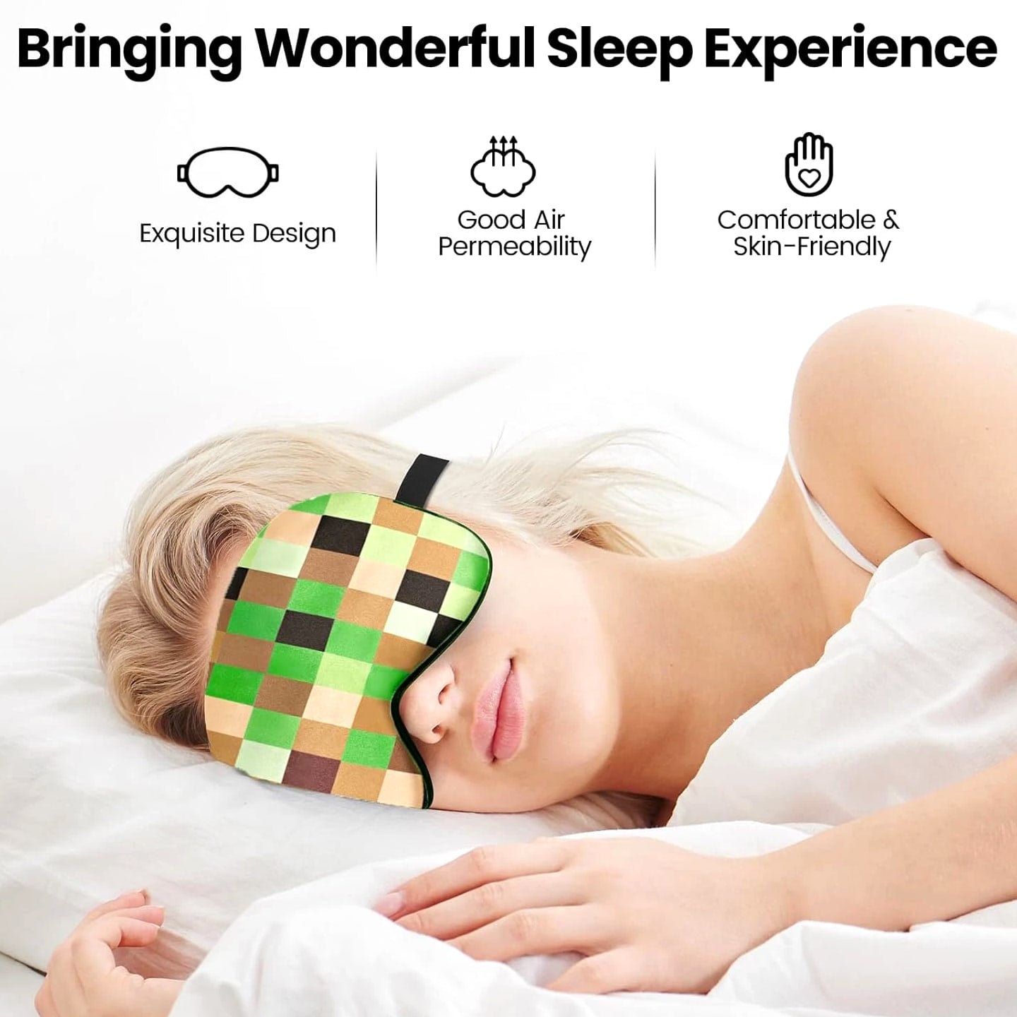 2 Pcs Sleep Mask for Kids Boys, Silk Eye Covers for Sleeping, Adjustable Strap &