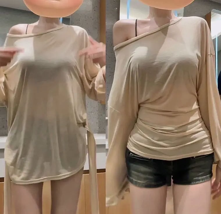 ZOYLEIR Women's Off-Shoulder Long Sleeve T-Shirt
