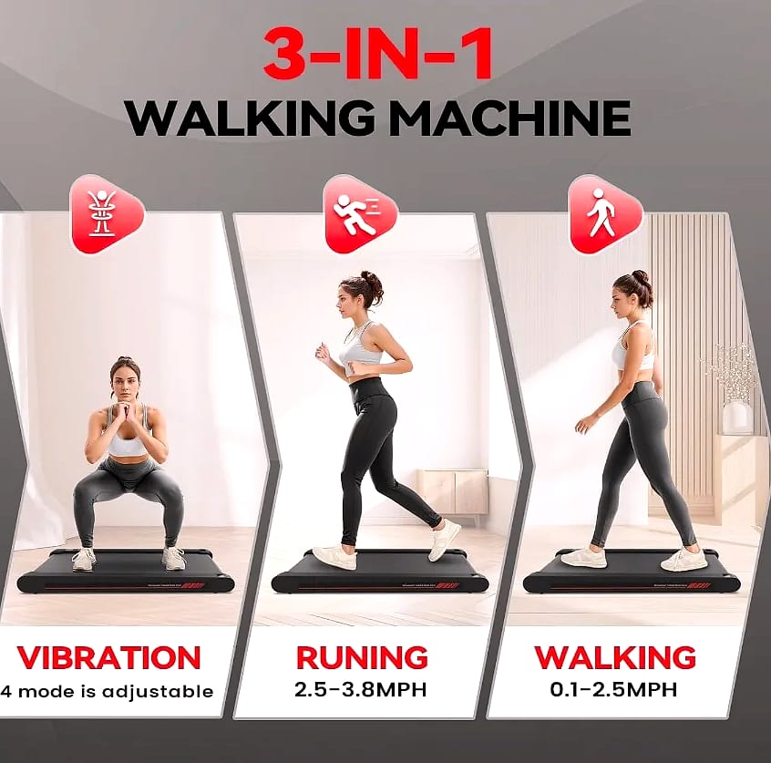 4-in-1 Vibration Walking Pad with App Control