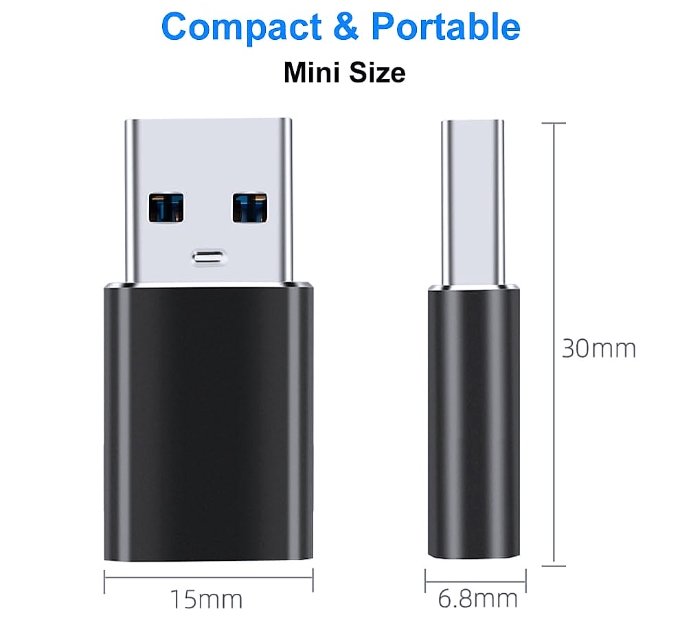 Mepsies USB-A to USB-C Adapter, 10Gbps USB 3.1