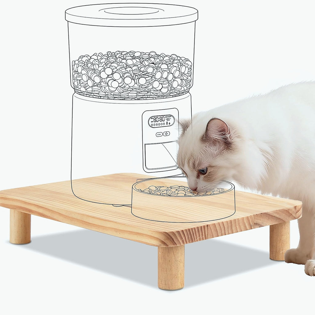 SZEE Elevated Cat Food Stand for Automatic Feeders