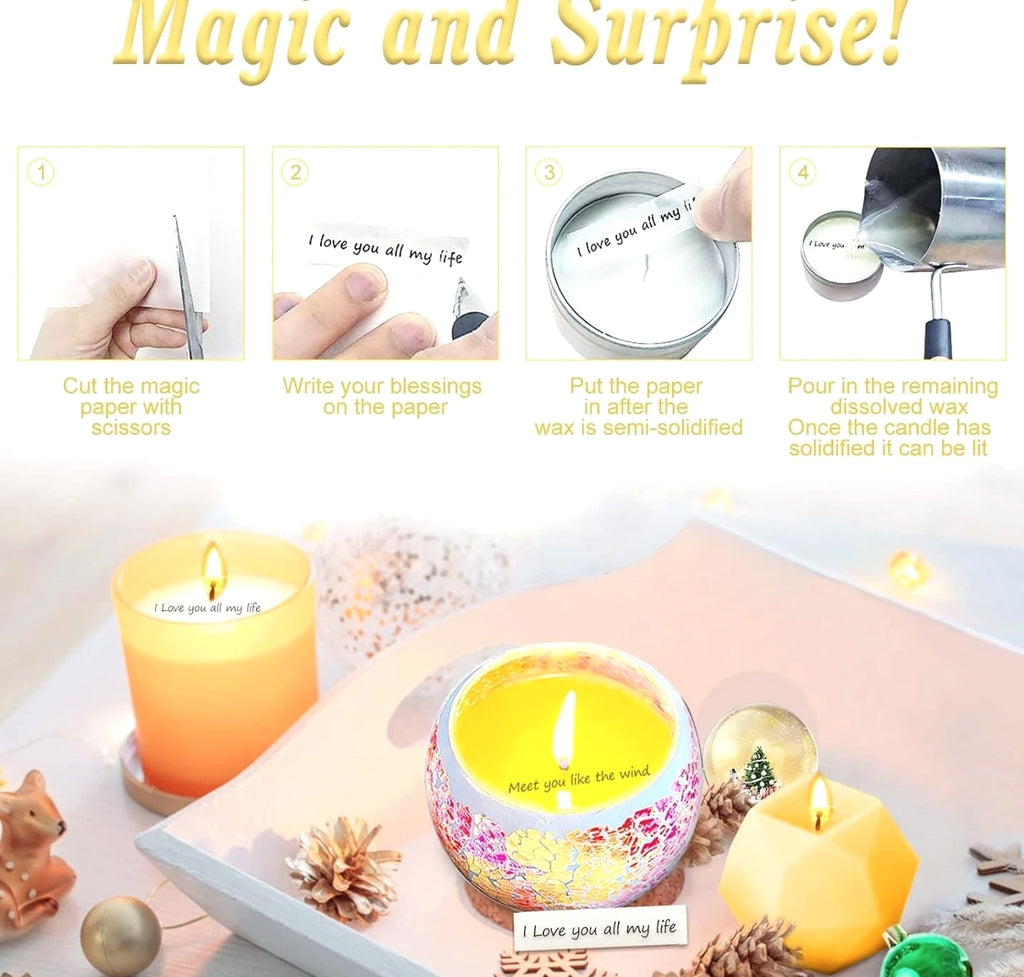 Candle Making Kit for Beginners Adults, Medium Candle, Multi-Color