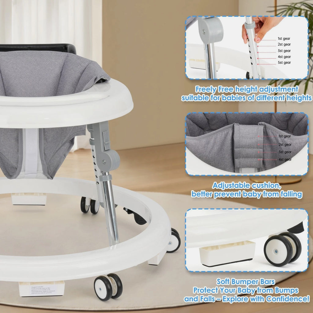 Baby Walker Bouncer Combo | 9-Level Height Adjustment
