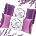 Lavender Eye Pillow for Relaxation, Yoga, Sleeping, Weighted Eye Mask Heated ...