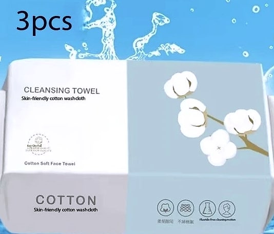 100-Piece Pearl Cotton Face Towels Disposable Makeup Remover