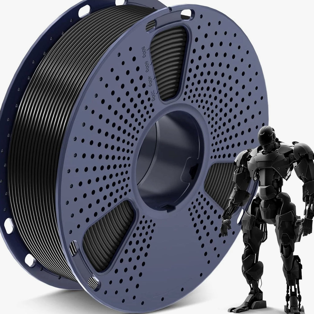 Versatile 1.75mm Black PLA Filament - Premium Printing with No Clogs or Bubbles