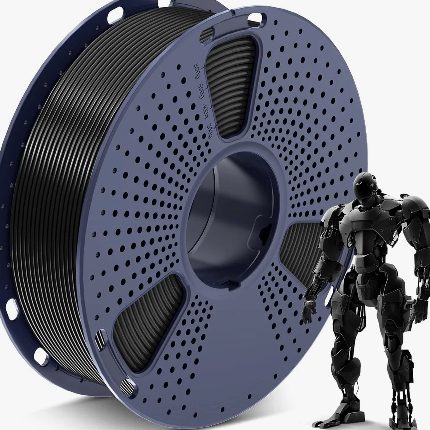Versatile 1.75mm Black PLA Filament - Premium Printing with No Clogs or Bubbles