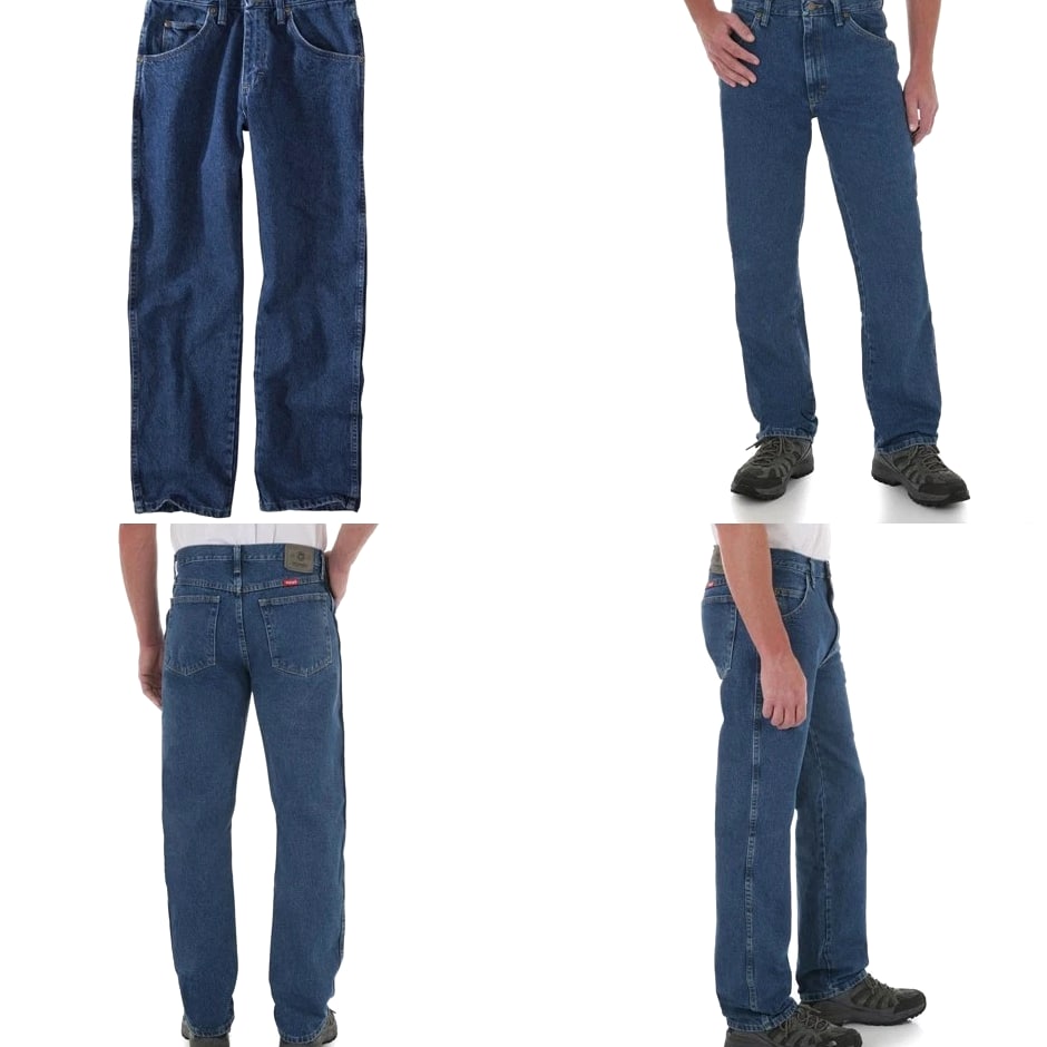 New Wrangler Five Star Regular Fit Jeans Men’s Sizes Five Colors 100% Cotton