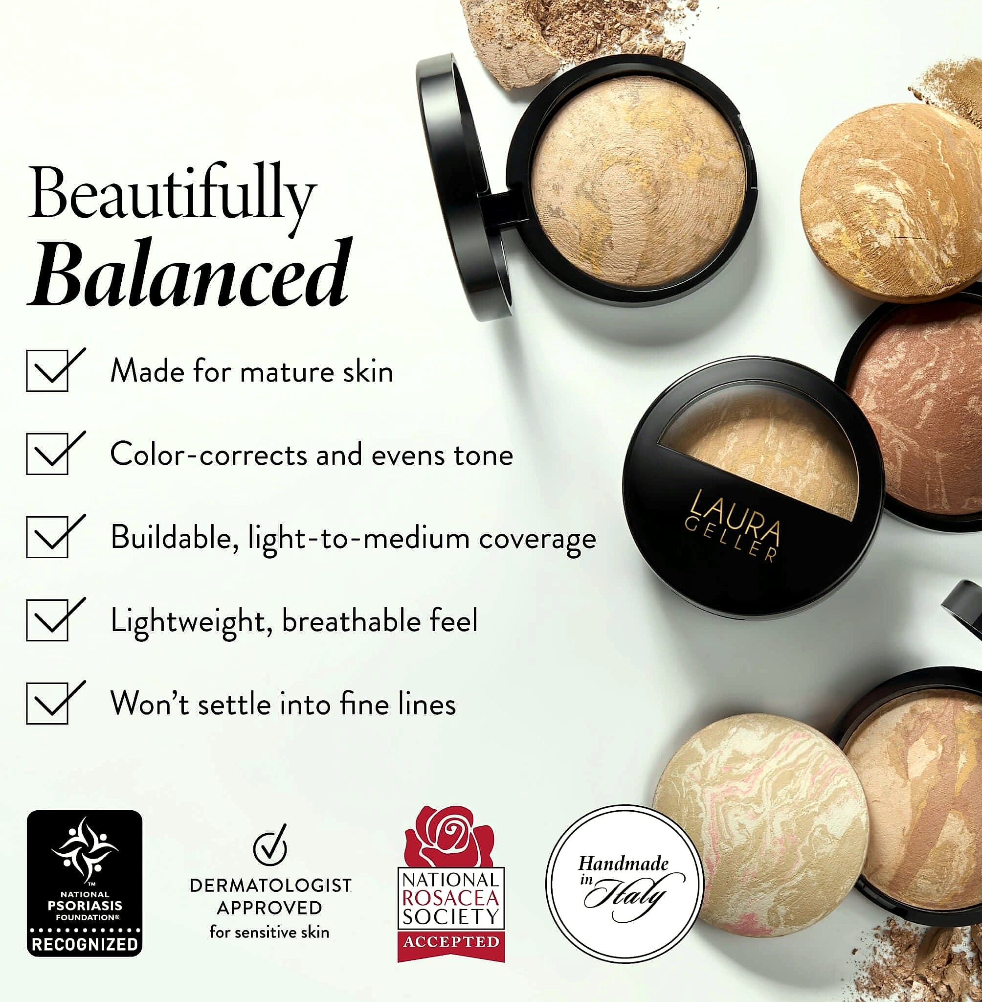 Laura Geller New York Baked Balance-n-Brighten Powder Foundation Light