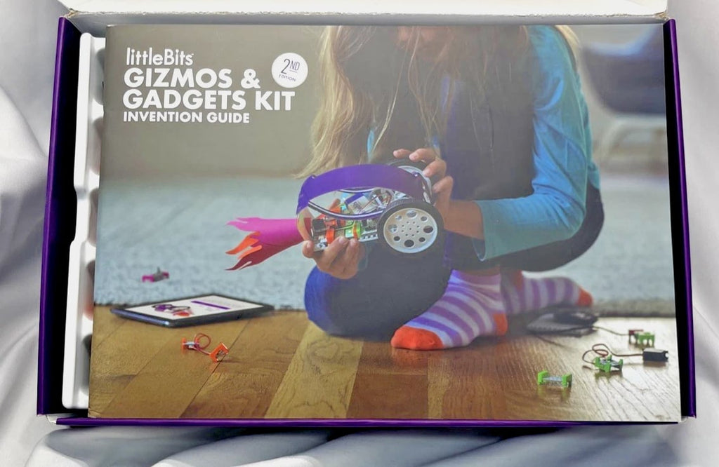 Little Bits Gizmos & Gadgets Kit, STEM - Electronic Bitbot Makers Toy Parts