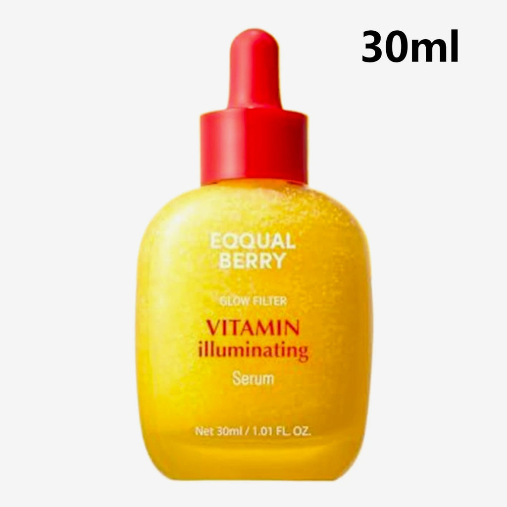EQQUALBERRY Vitamin C Brightening Serum, Illuminating Facial Essence for Glowing Skin
