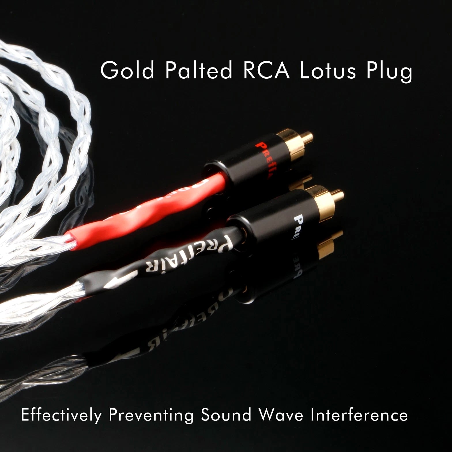 OCC Silver Plated HiFi RCA Cable Audio Cable Amplifier CD Adapter Signal Wire