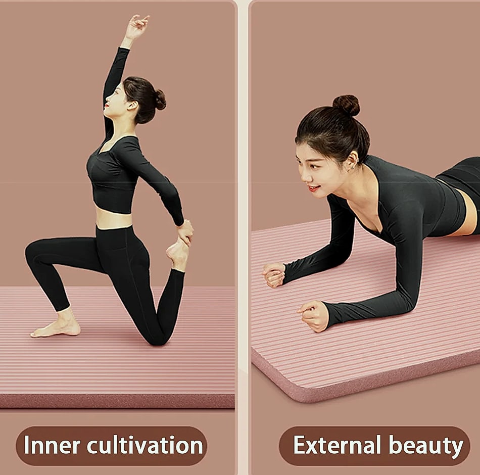Lostook 8mm NBR Yoga Mat Anti-Slip for Beginners