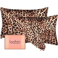 Mulberry Silk Pillow Cases 2 Pack - Leopard Brown